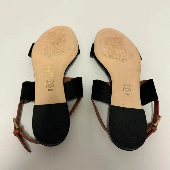 NWOT Tory Burch Metal Miller Two Strap Sandal - Logo Medallion Summer Shoe - Picture 9 of 10